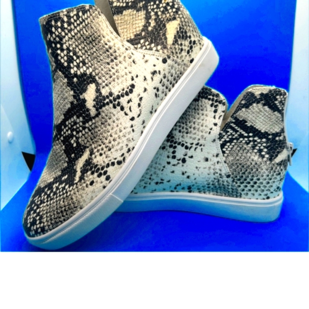 Silver Snakeskin Steve Madden ankle booties